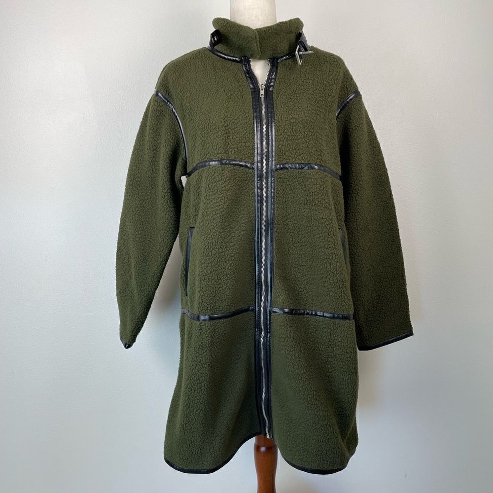 Pretty Garden Fleece Jacket Size L EUC